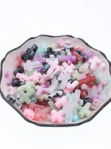 Assorted Varieties Of 12x15.5mm Acrylic Cross Pendants With 20/50 Pcs - Multicolor - View 4