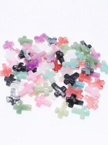 Assorted Varieties Of 12x15.5mm Acrylic Cross Pendants With 20/50 Pcs - Multicolor - View 5