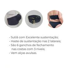 Strapless Bra With Plus Size Pads - Vislumbre - SIZE 44 To 54 - màu đen - Xem 3