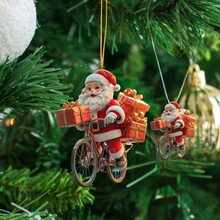 1pc Artistic Santa Claus Pendant Decoration, Suitable For Christmas & New Year Holiday Hanging Decorations, Universal Holiday Ornament For Home, Garden, Car And Keychain - Durable Tree Decor, No Power Needed