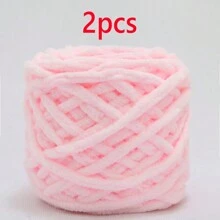 1/2/3/5 卷,约 90-100g/根冰条编织单股粗纱,适用于 DIY 围巾、包、拖鞋、玩偶、毛毯、靠垫、毛绒玩具(颜色随机) - 彩色 - 查看 21