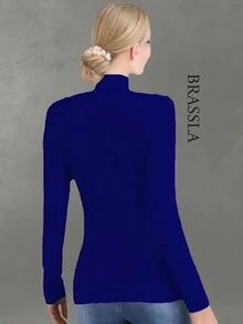 Camiseta termica cuello alto - Azul Marino - Ver 2