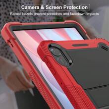 Funda de silicona resistente para tableta Honor Pad X9, carcasa híbrida de 11,5 pulgadas para PC, soporte a prueba de golpes, 2023 - Rosa - Ver 3