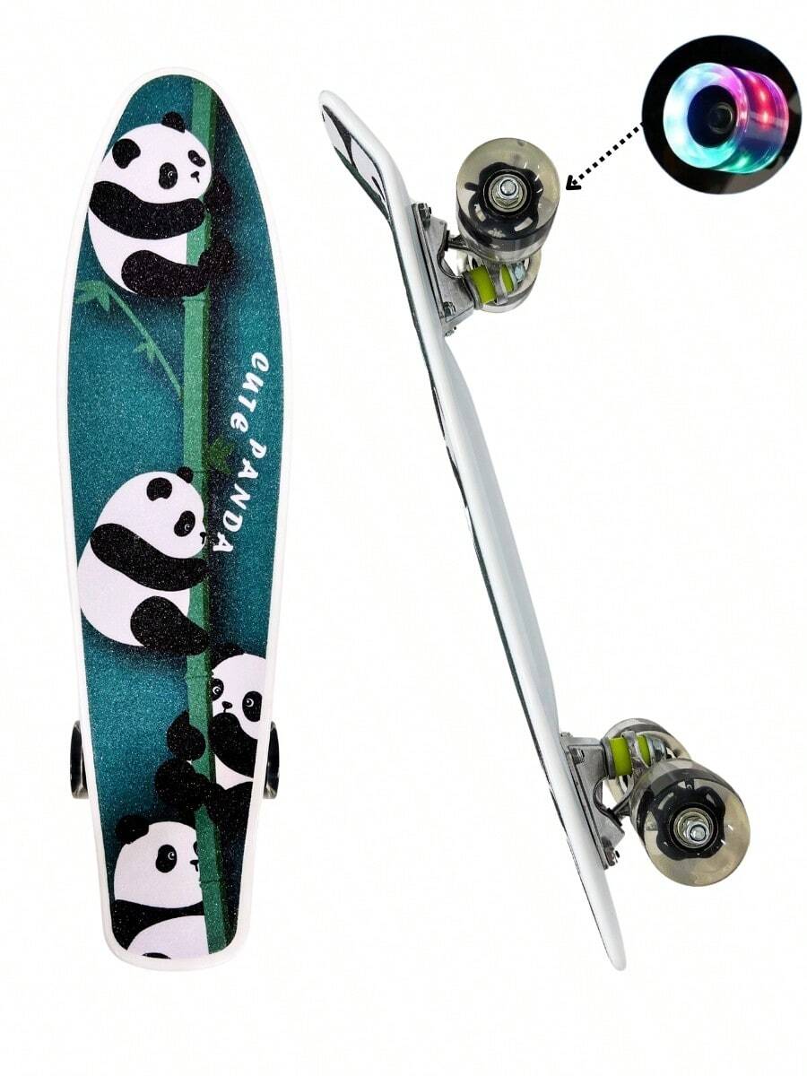 PATINETA ESTILO PENNY CON LLANTAS LUMINOSAS - Blanco - Ver 1