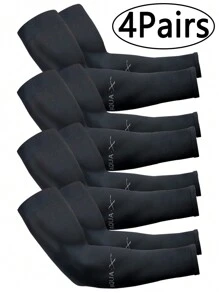 4 paires/1 paire de manches de protection UV rafraîchissantes pour hommes et femmes, manchon de protection contre le soleil long pour le cyclisme
