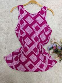 VILA DAS COMPRAS LTDA Women's Tank Top With WIDE Straps Crepe Summer Fashion Women's Fashion - 淺粉色 - 查看 2