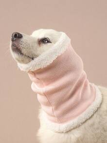 1 件涤纶简约毛绒保暖宠物耳罩头饰，适合中型/小型猫和狗，室内外均可使用 - 藍色 - 查看 10