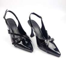 Scarpin Feminino Preto Bico Clássico Salto Alto Confortável Moda