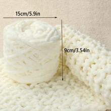 1/2/3/5 卷,约 90-100g/根冰条编织单股粗纱,适用于 DIY 围巾、包、拖鞋、玩偶、毛毯、靠垫、毛绒玩具(颜色随机) - 彩色 - 查看 10