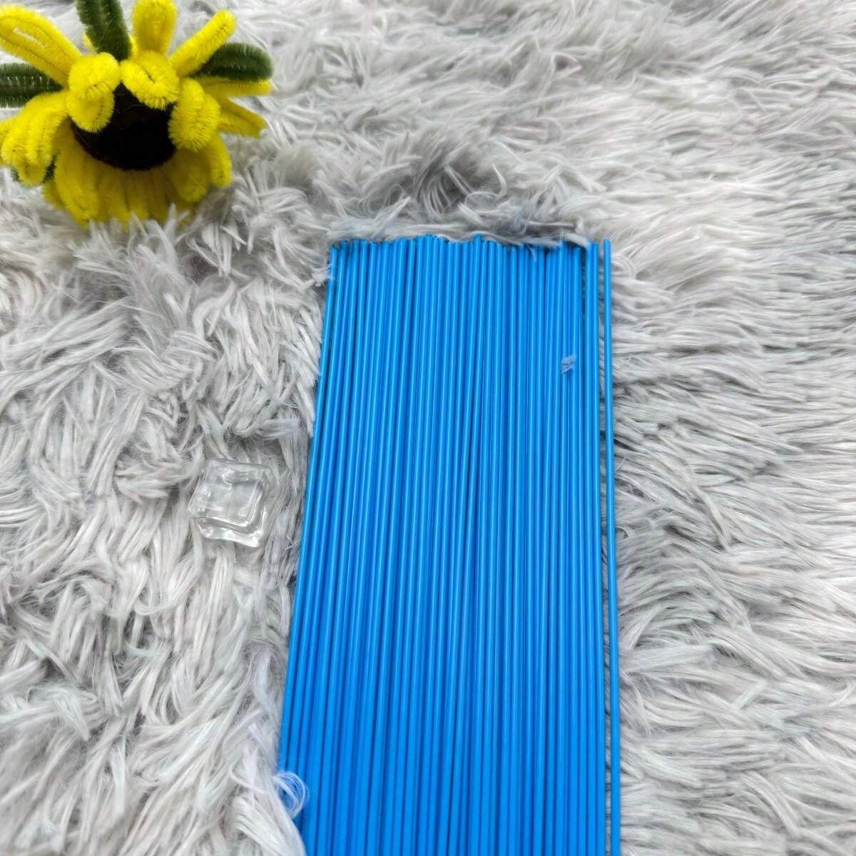 Floral Wire Stems For DIY Crafts, 15.75 Inches Long, 2mm Thick, Pack Of