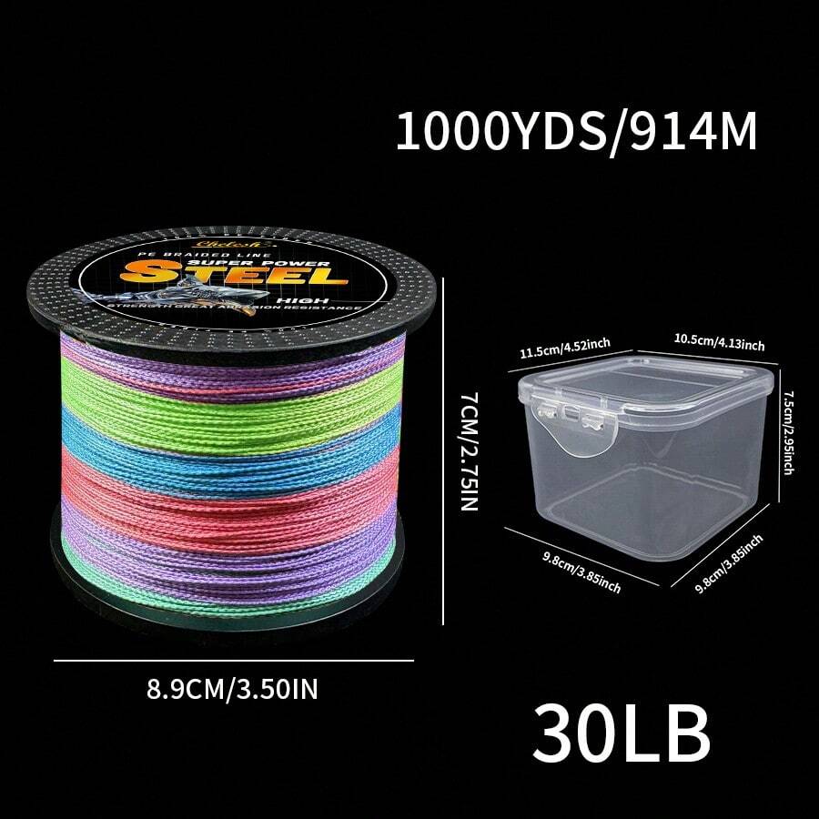 chelesh Chelesh 1000m Robot 4Strand Braided PE Fishing Line, 10m/Color