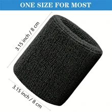 1 Pair Of Sweat-Absorbent, Breathable Sports Wristbands For Exercise, Football, Basketball, Running Gym Accessories