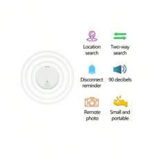 1PC 智能 GPS 追踪器：宠物和贵重物品防丢失装置，无线电池供电定位器 - 彩色 - 查看 4