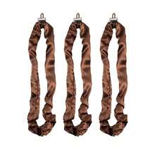 3 chiếc, Dây buộc tóc có thể điều chỉnh, Dây buộc tóc bằng lụa satin siêu dài, Dây buộc tóc chống trượt phù hợp với tóc xoăn tự nhiên dày, Phụ kiện tóc mềm mại và dễ sử dụng, Dây buộc tóc bền - Nhiều màu - Xem 18