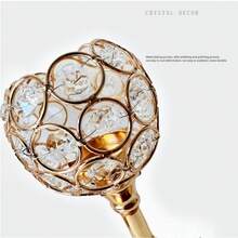 1 件水晶金属烛台装饰，婚礼和酒店家居烛光晚餐中心装饰，适合日常使用最佳礼物 - 彩色 - 查看 6