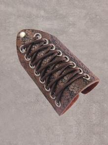 1pc Medieval Vintage Snake Patterned Corded Bracelet For Both Women And Men, Party Decoration Or Stage Prop - Snake Pattern - View 4