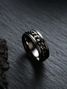 Bộ trang sức bằng thép không gỉ, Thiết kế chữ thập hợp thời trang, Phụ kiện nam độc đáo, Trang phục hàng ngày thời trang Unisex, Quà tặng sang trọng - màu đen - Xem 5