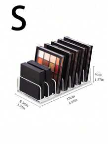 1pc Makeup Organizer Box For Eyeshadow Palette, Transparent Cosmetic Storage Box, Suitable For Dressing Table, Vanity, Bathroom Countertop, Cabinet, 7 Compartments,Room,Home,Bedroom,Bathroom,House,Pink Room,Living Room Decor,Travel Stuff,Gift Bag,Gifts For Mom,Dad,Men,Friends,Teacher,Birthday,Wedding,Desk,Shelves,Accessories,Gift Boxes,Funny Gift,Storage ﻿ - Multicolor - View 10