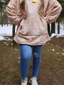 Maxi sudadera cobija grande con capucha color al azar - Multicolor - Ver 2