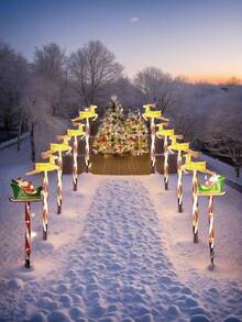 5/1 件温暖的圣诞驯鹿拉雪橇/太阳能 1 拉 5 花园装饰 LED 草坪灯/节日童话装饰/适合圣诞节和新年家庭和花园装饰/非常适合圣诞节和新年派对/圣诞老人雪橇与驯鹿和闪烁的灯光/太阳能供电、节能、防水/驯鹿装饰灯展示圣诞气氛 - 彩色 - 查看 12