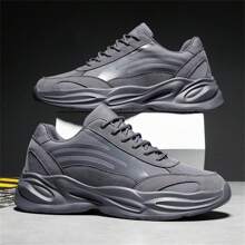 GNVA Men's Winter Versatile Casual Fashion Sports Chunky Sneakers, Anti-Slip Wear-Resistant Height Increasing Athletic Shoes