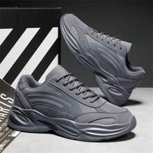 GNVA Men's Winter Versatile Casual Fashion Sports Chunky Sneakers, Anti-Slip Wear-Resistant Height Increasing Athletic Shoes