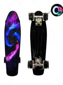 PATINETA ESTILO PENNY CON LLANTAS LUMINOSAS - Morado - Ver 1