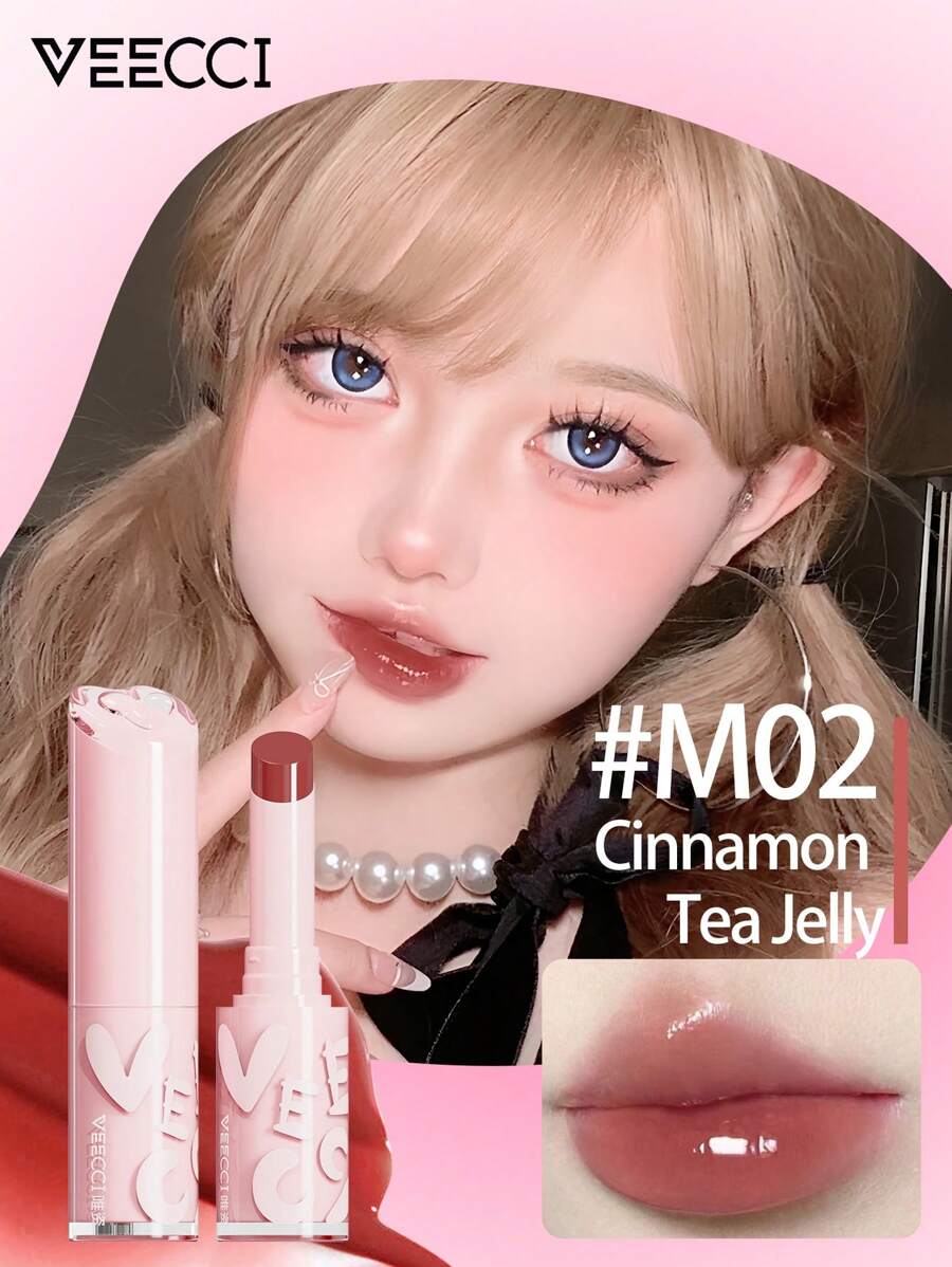 VEECCI 奶油水润精华唇膏持久丰唇防皱不粘腻 - M02 Cinnamon Tea Jelly - 查看 1