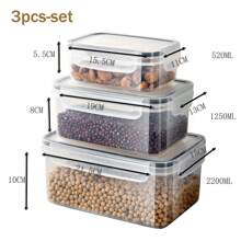 3/10/24件冰箱储物容器套装，材质，微波炉和洗碗机适用，款式随机