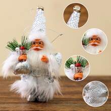 1 件，华丽的圣诞老人雕像：用于家庭、派对、三个庄严的站立圣诞老人装饰、大气的礼物摆件 - 彩色 - 查看 7