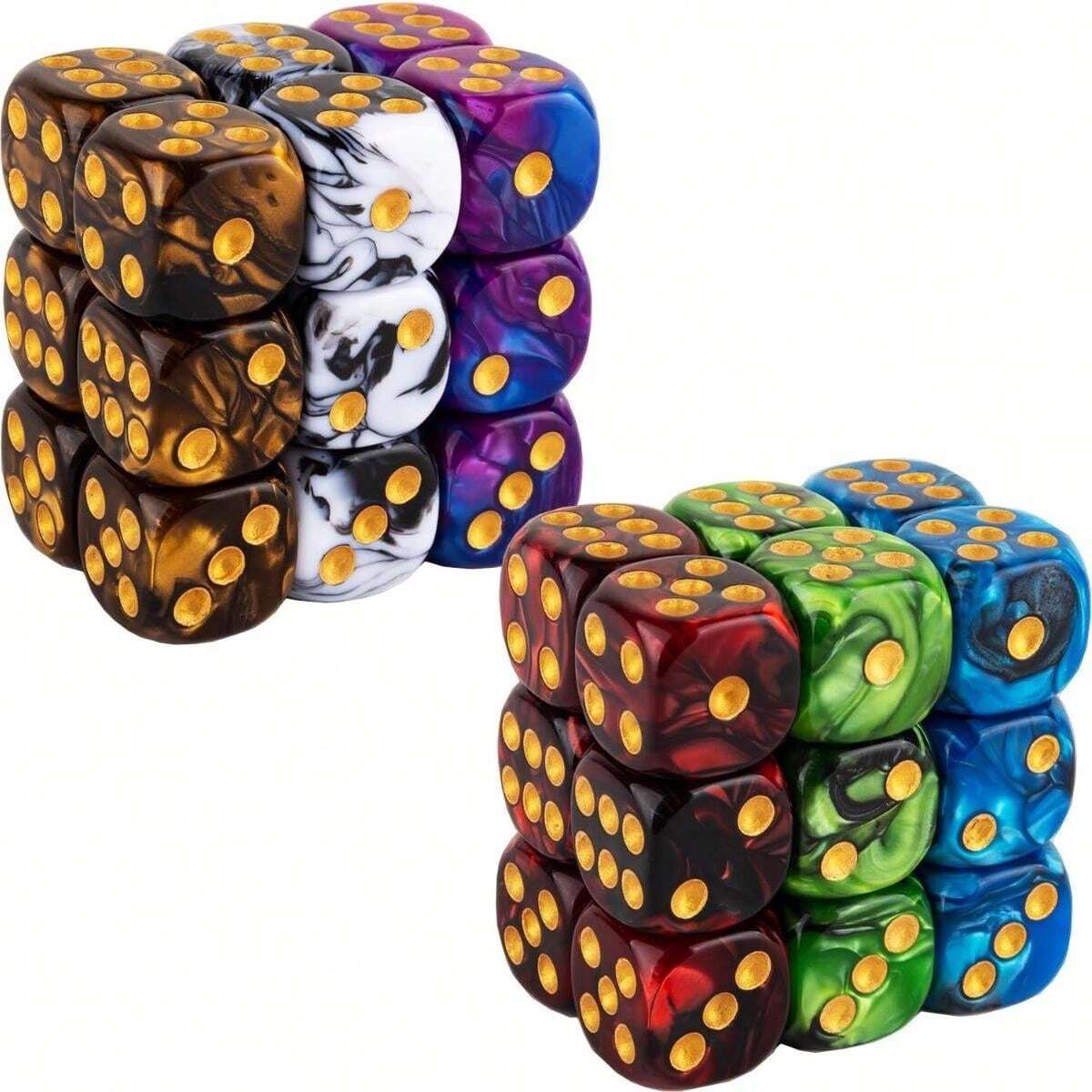 1/6pcs Set Dice Combination, 6Sided D6 Dice, Standard Game Dice