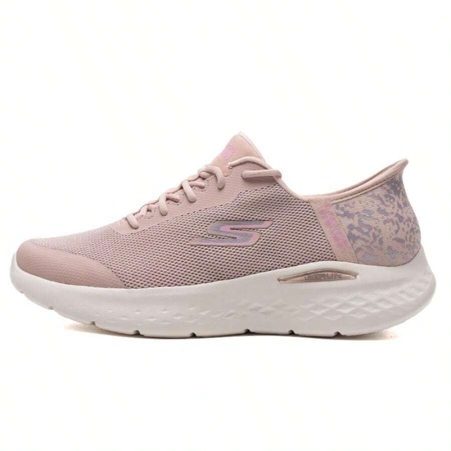 Skechers 女士休闲运动鞋，户外跑步健身训练舒适轻便运动鞋 - 粉色 - 查看 1