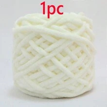 1/2/3/5 卷,约 90-100g/根冰条编织单股粗纱,适用于 DIY 围巾、包、拖鞋、玩偶、毛毯、靠垫、毛绒玩具(颜色随机) - 彩色 - 查看 18