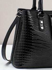 3-Piece Set PU Handbag For Women, Elegant Fashion Tote With Coin Purse And Card Holder, Versatile Large Capacity Shoulder Bag, Chic Bag With Stylish Design, Available In Multiple Colors, Best Mother's Day Gifts Ever