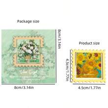 1 cái Dấu trang Retro Imprint Series, Kẹp kim loại vẽ tranh sơn dầu sáng tạo - Dấu ấn cổ điển - Xem 8