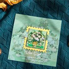 1 cái Dấu trang Retro Imprint Series, Kẹp kim loại vẽ tranh sơn dầu sáng tạo - Dấu ấn cổ điển - Xem 13