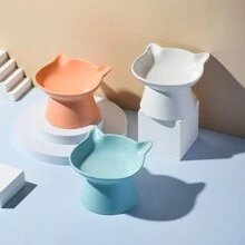 宽边猫碗，陶瓷宠物食品水碗，带凸起支架保护颈部，适用于狗和猫 - 彩色 - 查看 12