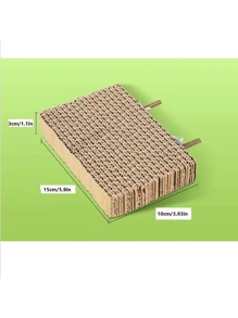 Parrot Chew Toys For Bird Cage Decompression, Pet Bird Shredding Paper Plaything, Stress Relief Nibble Board, Essential Layered Platform Accessories For Parrots And Couple Birds - Durable Paper Material, 2 Random Shipping Styles - Multicolor - View 3