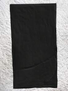 2 Cái/Bộ Khăn trùm đầu thể thao cho nữ, Khăn quàng cổ trơn có găng tay cho phụ nữ Khăn xếp Hồi giáo dài trơn cỡ lớn Khăn trùm đầu bằng vải lưới hình bướm thoáng khí tạo cảm giác lạnh như băng - màu đen - Xem 3