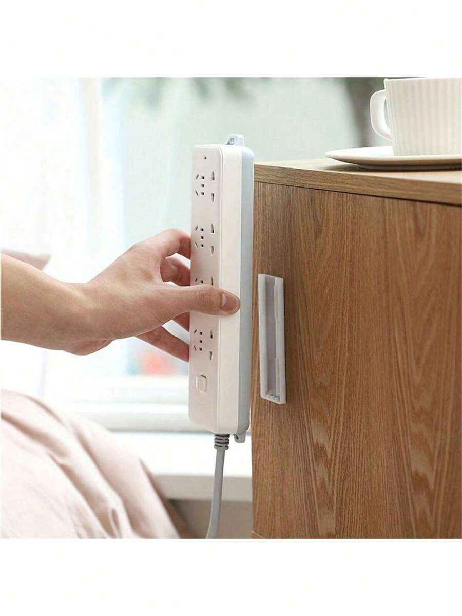 4 Packs NoDrill SelfAdhesive Socket Holder, Wall Mountable Power