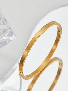 1 件欧美极简主义 INS 雪花图案女士可调节细手镯，适合节日、派对、日常佩戴、圣诞礼物 - 彩色 - 查看 4