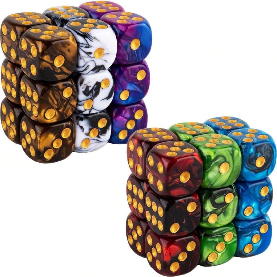 1/6pcs Set Dice Combination, 6Sided D6 Dice, Standard Game Dice