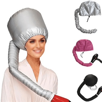 Portable Hair Bonnet Dryer Cap Slouchy Man Hair Dryer Cap Quick Dry Hair Dryer Heating Set Oil Baking Cap Household Fast Dry Hair Home Bathroom Decor Fall Decor Back To SchoolHair Bonnet Shower Towels For Beauty Salon, Hotel Sports,Home Essentials, Towel, Skin Care Hair Drying Towel Wrap