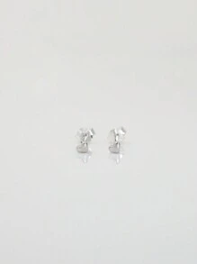 1pair Mini Tiny Gold Heart Stud Earrings, Hypoallergenic 925 Sterling Silver Stud Earrings, For Women Daily Wear