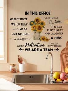 mama look 2 miếng/4 miếng 30*60cm/11,81*23,62in Miếng dán tường hình cây trồng trong chậu hình hoa hướng dương cho phòng khách phòng ngủ Miếng dán trang trí có thể tháo rời bằng PVC, tranh tường phòng tắm - Nhiều màu - Xem 14