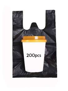 Schwarze Mini-Büro-Desktop-Mülltüten, Auto-Mülltüten, Küche Haushalt Einweg-Mülltüten - Schwarz - Übersicht 8