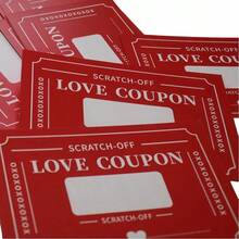 Thẻ cào xổ số lãng mạn 5/10 thẻ, Thẻ trò chơi để bàn tự làm cho tiệc đêm Valentine lãng mạn, Thẻ hẹn hò sáng tạo của cặp đôi, Thẻ chúc mừng ngày lễ kỷ niệm, Thẻ trò chơi vợ chồng, Quà tặng lãng mạn cho các cặp đôi - Nhiều màu - Xem 6