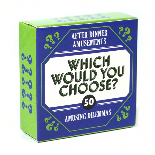 After Dinner Amusements ¿Cuál elegirías? 50 dilemas divertidos, juego de cartas para conversación en cenas y fiestas - Juegos, juegos de mesa, juegos de cartas, juegos de mesa, juegos de cartas para adultos, cartas del tarot