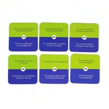 晚餐后的娱乐活动 50 个有趣的难题晚餐聚会对话纸牌游戏，游戏，棋盘游戏，纸牌游戏，棋盘游戏，成人纸牌游戏，塔罗牌 - 銀色 - 查看 6