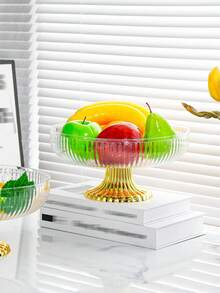1 件金边塑料水果架、小吃篮、水果托盘、多用途经典欧式篮子，适用于酒店、KTV、客厅、餐厅、婚礼派对、桌面装饰、房间装饰 - 彩色 - 查看 11
